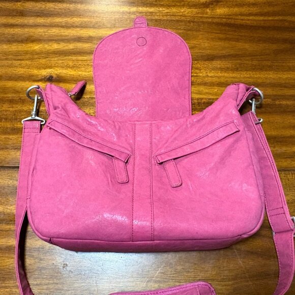 EXCELLENT Kelly Moore B-Hobo Camera Bag Pink Leather Photography Messenger Bag - Picture 9 of 16